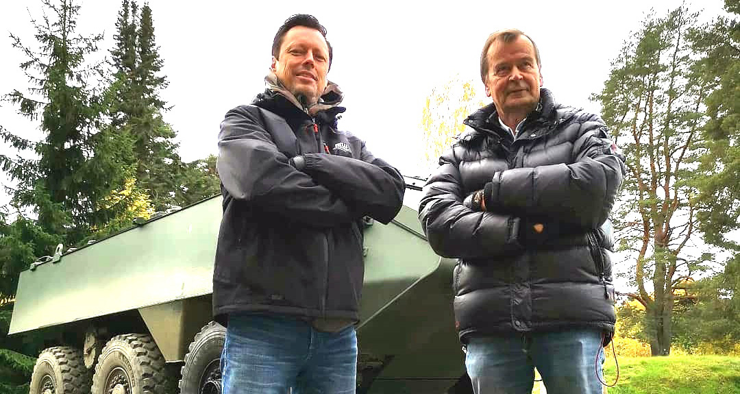 Trial run for Patria 6x6 by Finnish rally driver Markku Alen