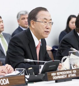 "Tämä on voitto ihmiskunnalle", sanoi YK:n pääsihteeri Ban Ki-moon kansainvälisen asekauppasopimuksen syntymisen jälkeen.