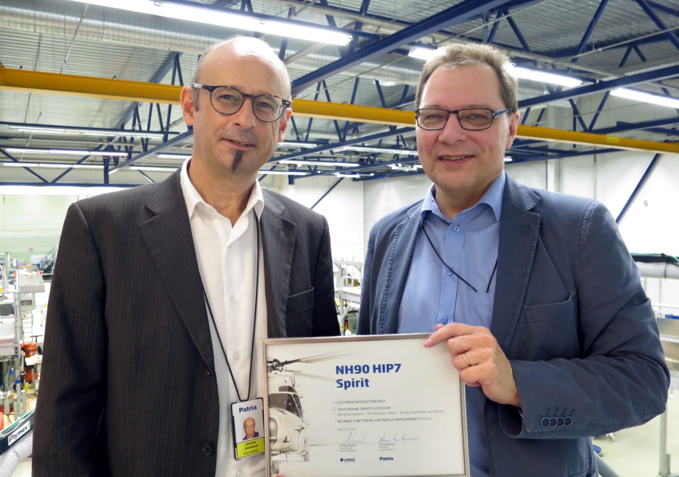 Jerome Jaussaud, Airbus Helicopters ja Harri Majanmaa, Patria