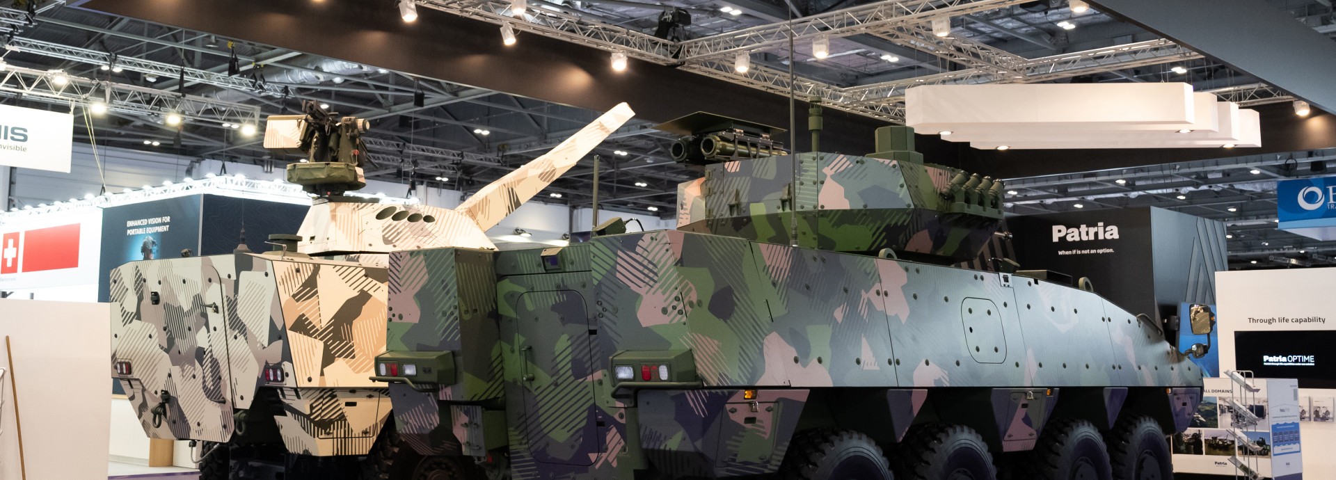 Patria AMV XP at DSEI 2023 Patria AMV XP at DSEI 2023