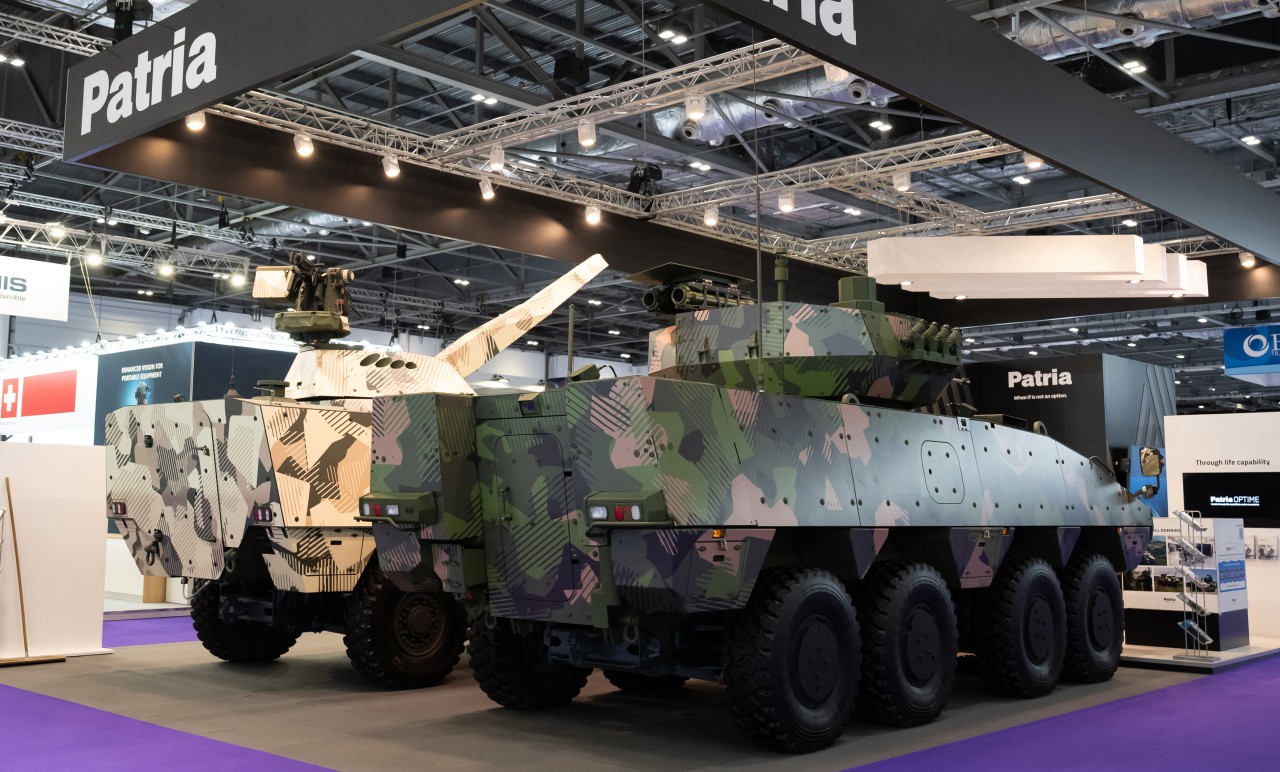 Patria AMV XP at DSEI 2023 Patria AMV XP at DSEI 2023