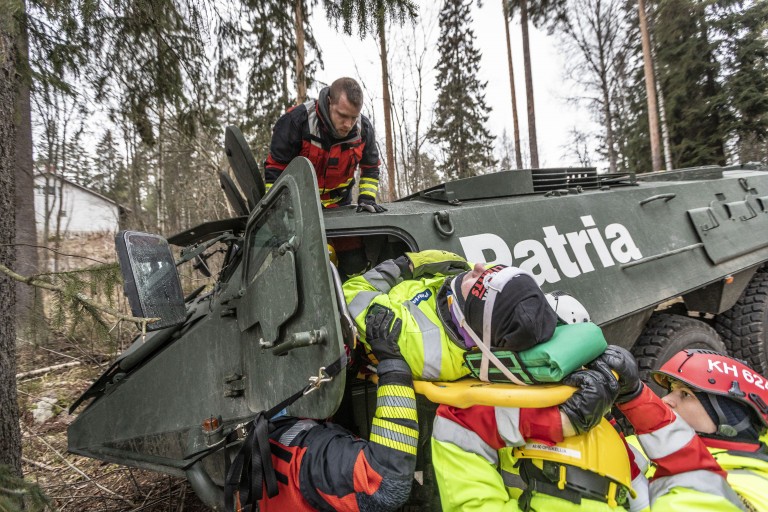 Pelastusharjoitus Hämeenlinna Patria Pelastusharjoitus Hämeenlinna Patria