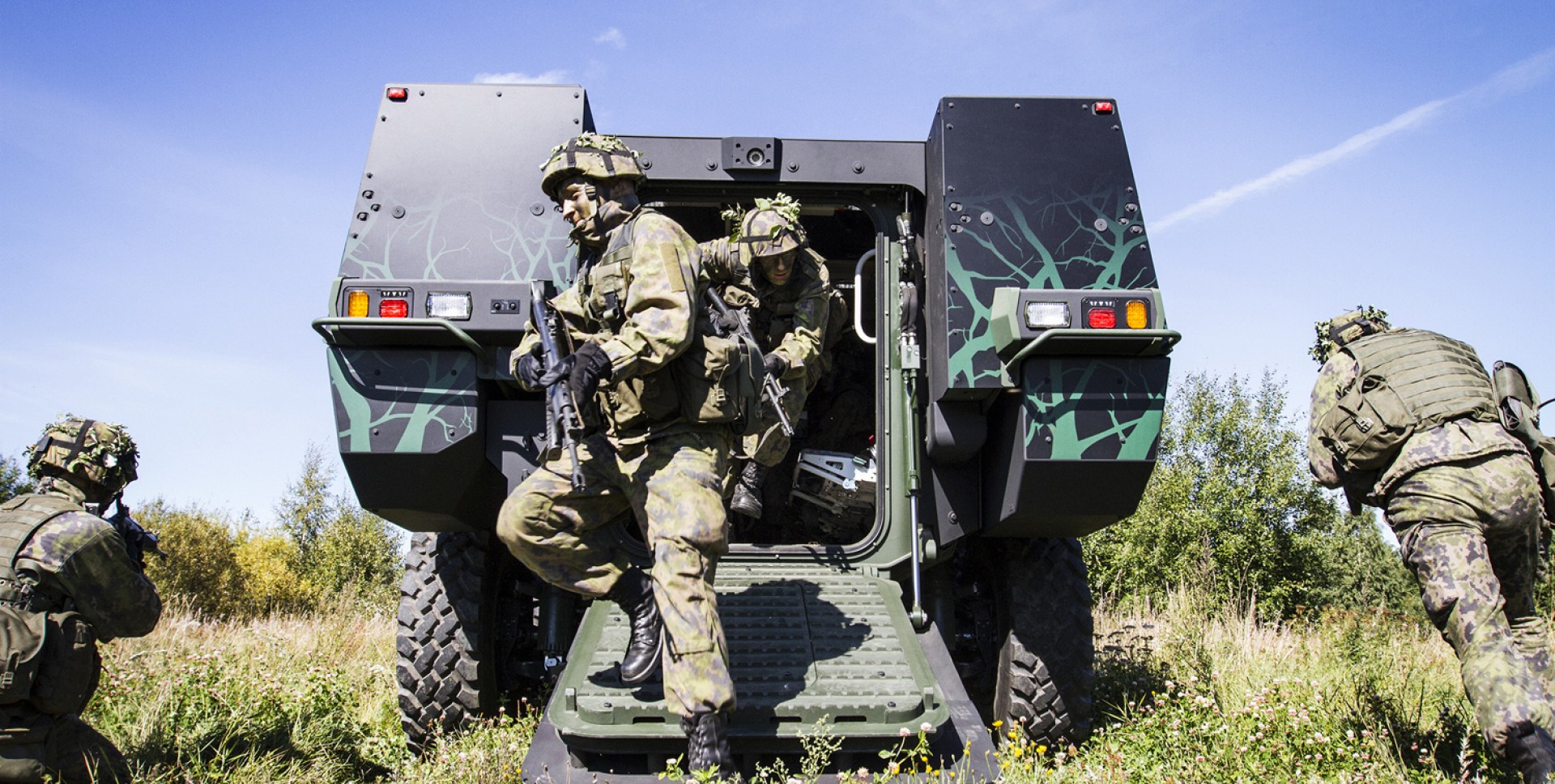 Patria armoured wheeled vehicles