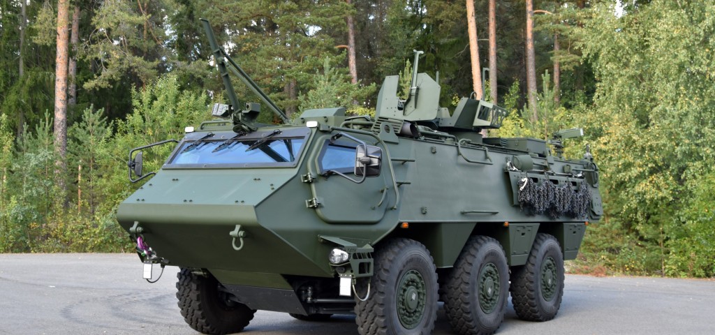 Patria 6x6 vehicle delivery to Sweden